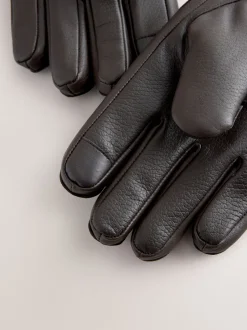 Mutsen, Sjaals En Handschoenen*Next - Leren handschoenen Chocoladebruin