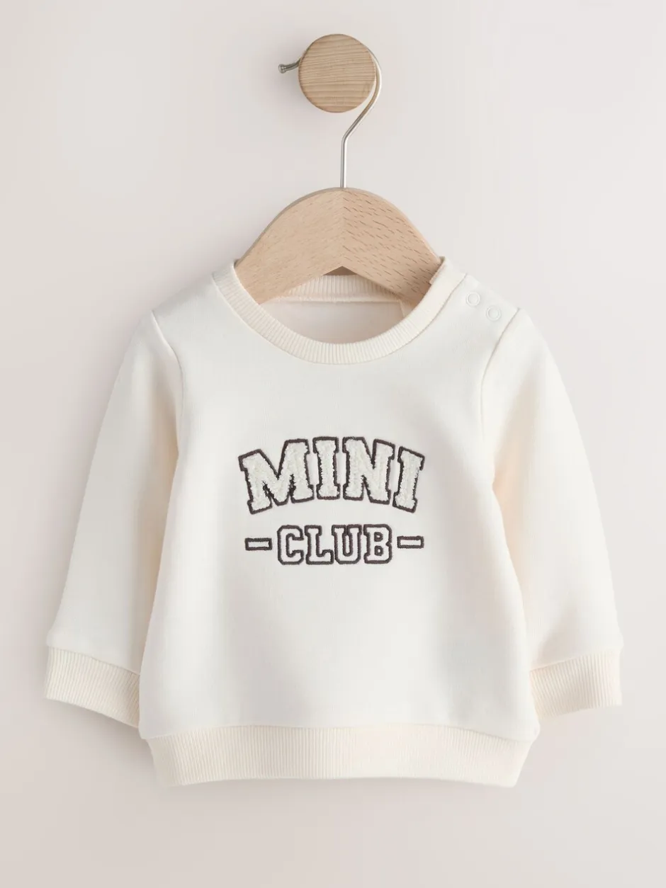 Hoody's En Sweatshirts|Moederschap*Next - Maternity Mini Me Sweatshirt Set Chocoladebruin