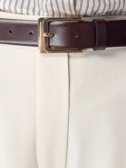 Ceintuurs|Next - N. Premium riem van Italiaans leer Chocoladebruin