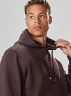 Sweaters En Hoody´S|Sweaters En Hoody´S|Next Chocoladebruin - Normale Pasvorm - Zwaargewicht Cotton Rich Jersey Hoodie