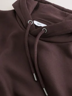 Sweaters En Hoody´S|Sweaters En Hoody´S|Next Chocoladebruin - Normale Pasvorm - Zwaargewicht Cotton Rich Jersey Hoodie