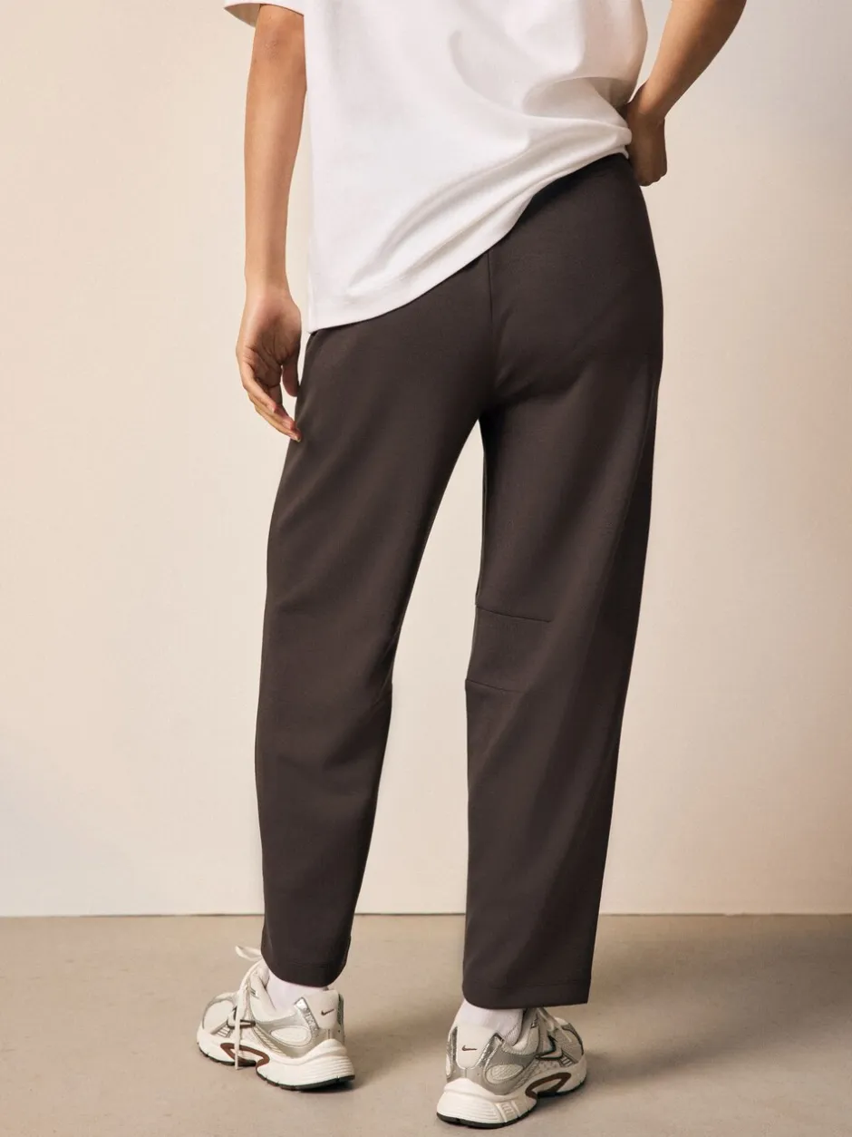 Leggings En Joggingbroeken|Next - Premium zware Slinky Barrel jeans Joggingbroeken Chocoladebruin