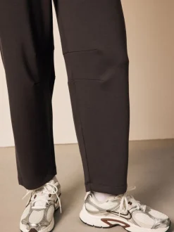 Leggings En Joggingbroeken|Next - Premium zware Slinky Barrel jeans Joggingbroeken Chocoladebruin