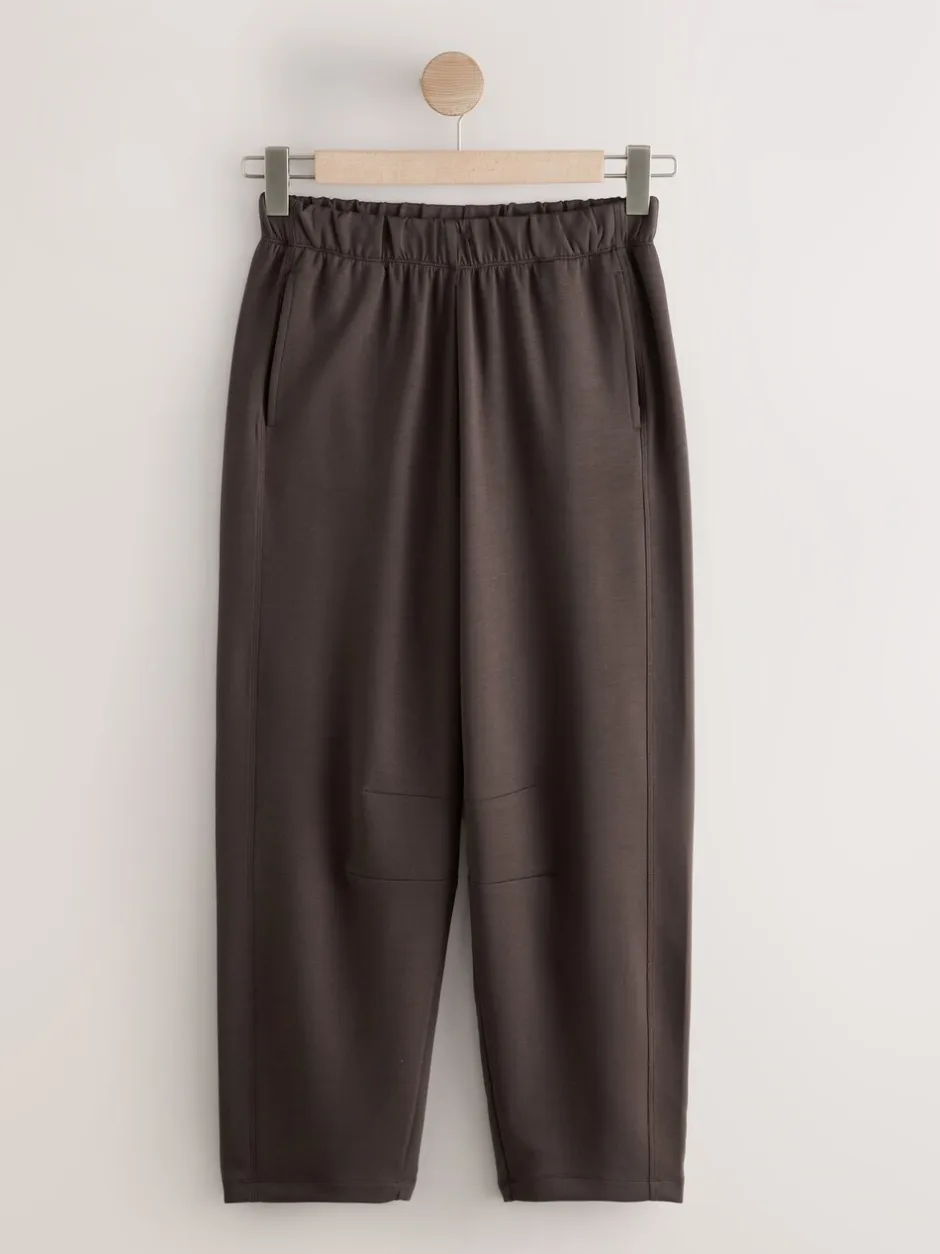 Leggings En Joggingbroeken|Next - Premium zware Slinky Barrel jeans Joggingbroeken Chocoladebruin