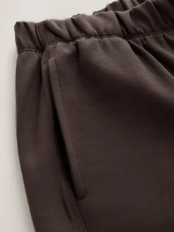 Leggings En Joggingbroeken|Next - Premium zware Slinky Barrel jeans Joggingbroeken Chocoladebruin