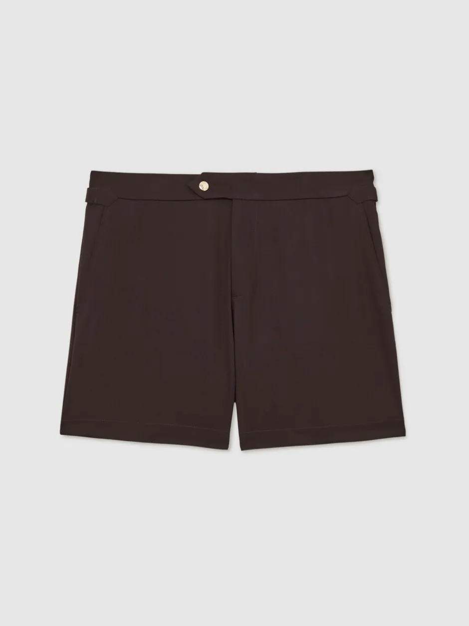 Badkleding*Reiss - Sun Side Adjuster zwemshort Chocoladebruin