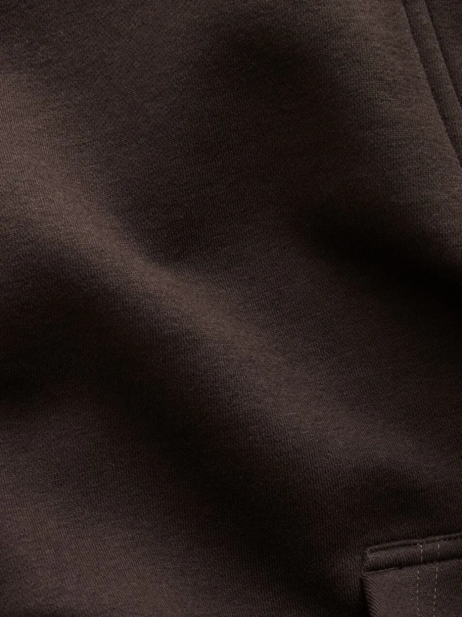 Hoody's En Sweatshirts*Next - Relaxed fit sweatshirt van zware katoenrijke jersey met ritssluiting bij de hals Chocoladebruin