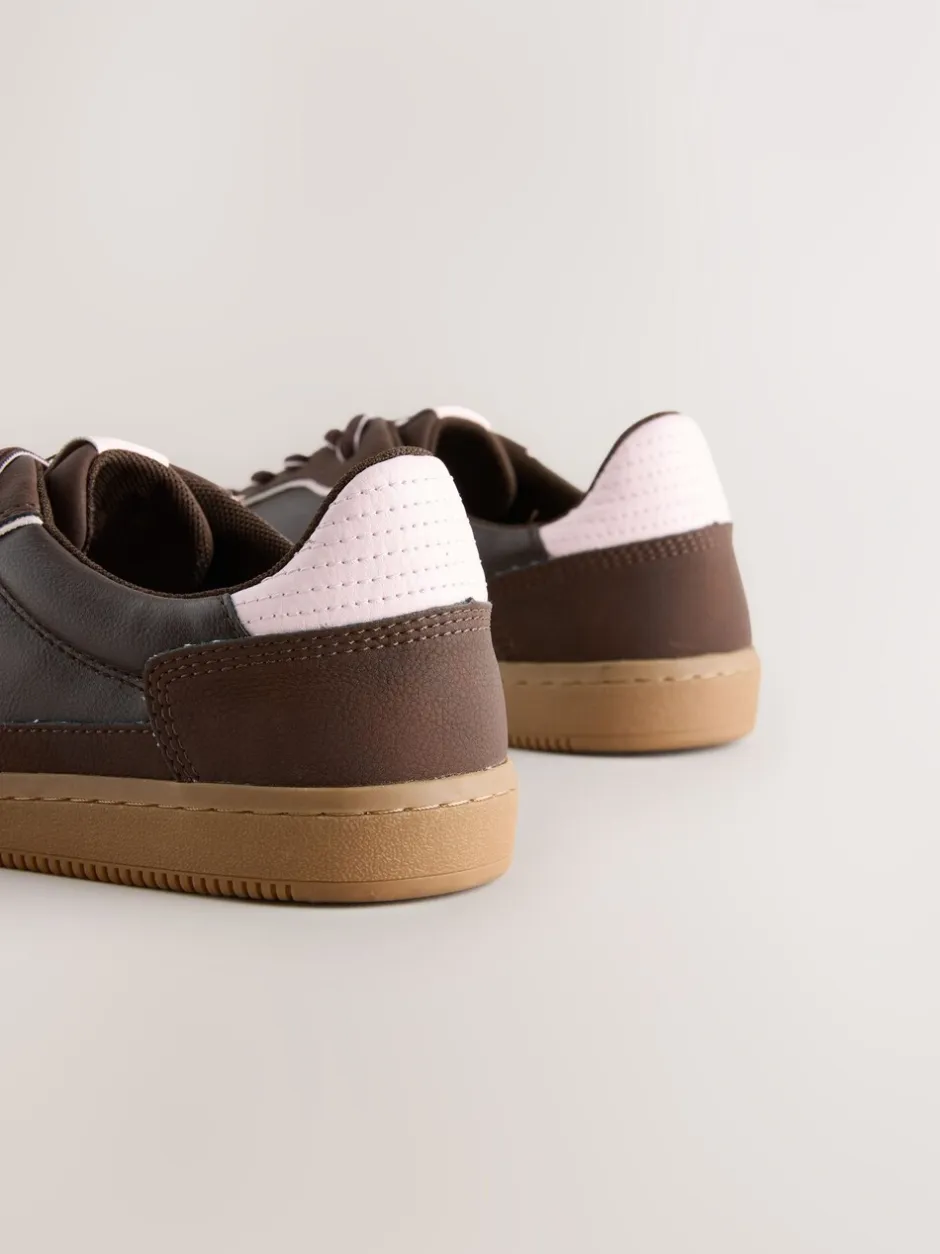 Sneakers*Next Chocoladebruin - Sneaker met veters