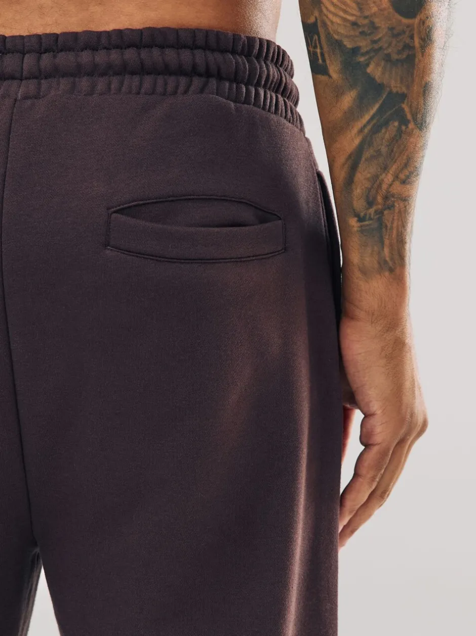 Joggingbroeken*Next Chocoladebruin - Straight fit - Relaxed Fit Brushback Heavyweight Joggers