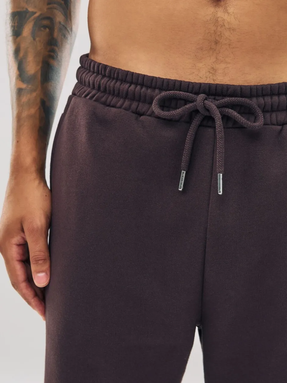 Joggingbroeken*Next Chocoladebruin - Straight fit - Relaxed Fit Brushback Heavyweight Joggers