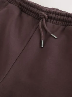 Joggingbroeken*Next Chocoladebruin - Straight fit - Relaxed Fit Brushback Heavyweight Joggers
