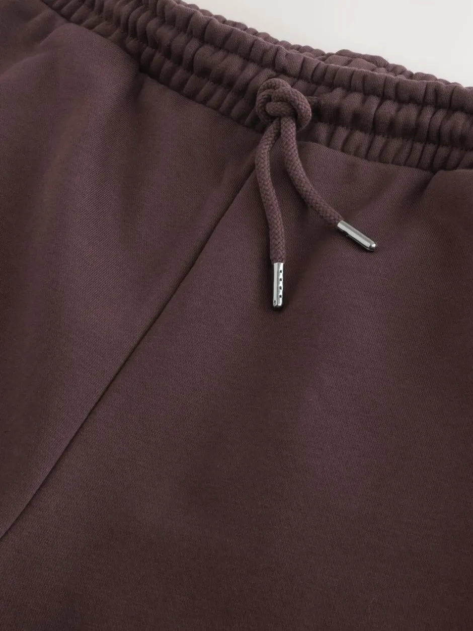 Joggingbroeken*Next Chocoladebruin - Straight fit - Relaxed Fit Brushback Heavyweight Joggers