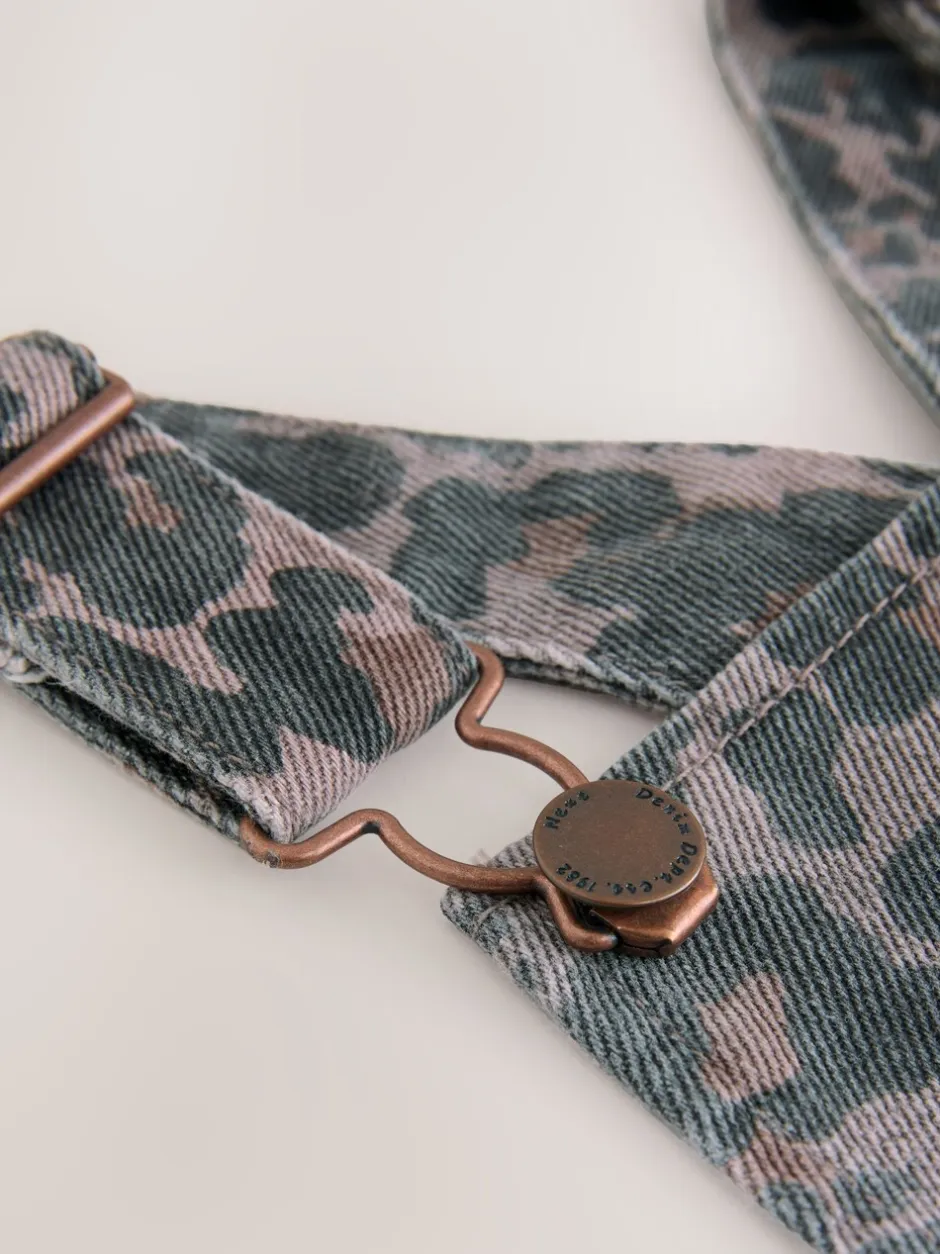Tuinbroeken|Jumpsuits En Playsuits|Next Chocoladebruin - Tuinbroek met dierenprint (3-16jr)