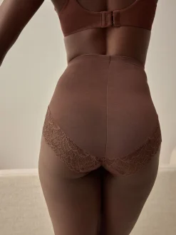 Shapewear|Next - Vormende slip met stevige buikcorrectie Chocoladebruin