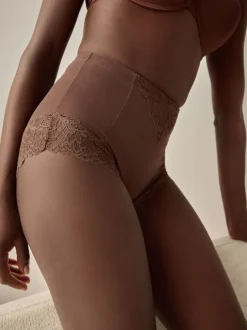 Shapewear|Next - Vormende slip met stevige buikcorrectie Chocoladebruin