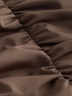 Badkleding*Next Chocoladebruin - Vormgevend bandeaubadpak met buikcorrectie