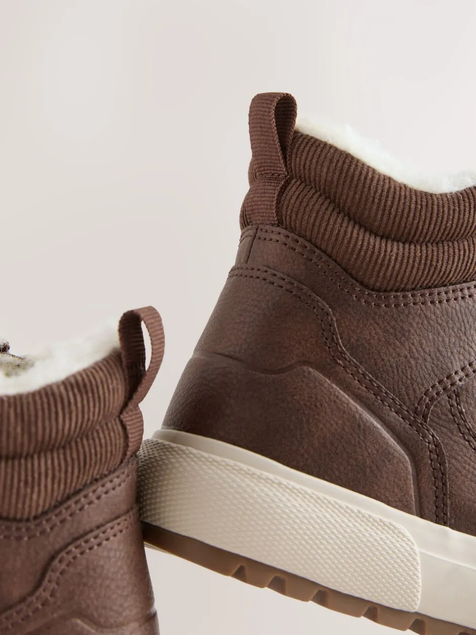 Boots|Next - Warm gevoerde hoge boots Chocoladebruin