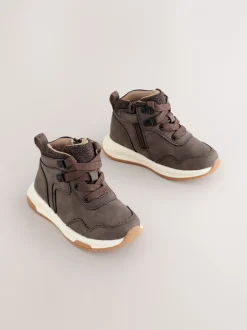 Boots|Next - Warmgevoerde wandellaarzen Chocoladebruin