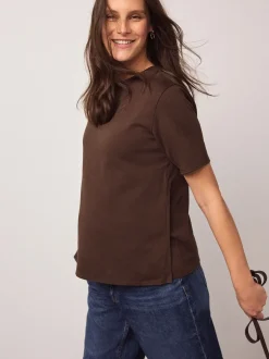 Moederschap*Next - Maternity Nursing T-Shirts 2 Pack Chocolate Brown and Green Stripe