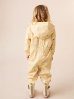 Jassen, Jacks En Kinderwagenpakjes|Jassen En Jacks|Next - Waterbestendig regenpak met print (6 mnd-7 jr) Citroengeel