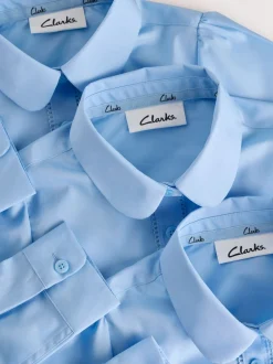 Overhemden En Blouses*Clarks - Set van 3 schooloverhemden met korte mouwen voor meisjes