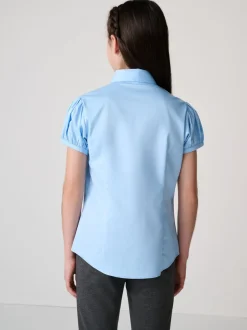 Overhemden En Blouses|Clarks aansluitend school overhemd met korte mouwen