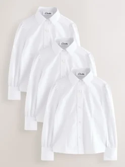 Overhemden En Blouses|Clarks Aansluitende Overhemden met Lange mouwen 3 stuks
