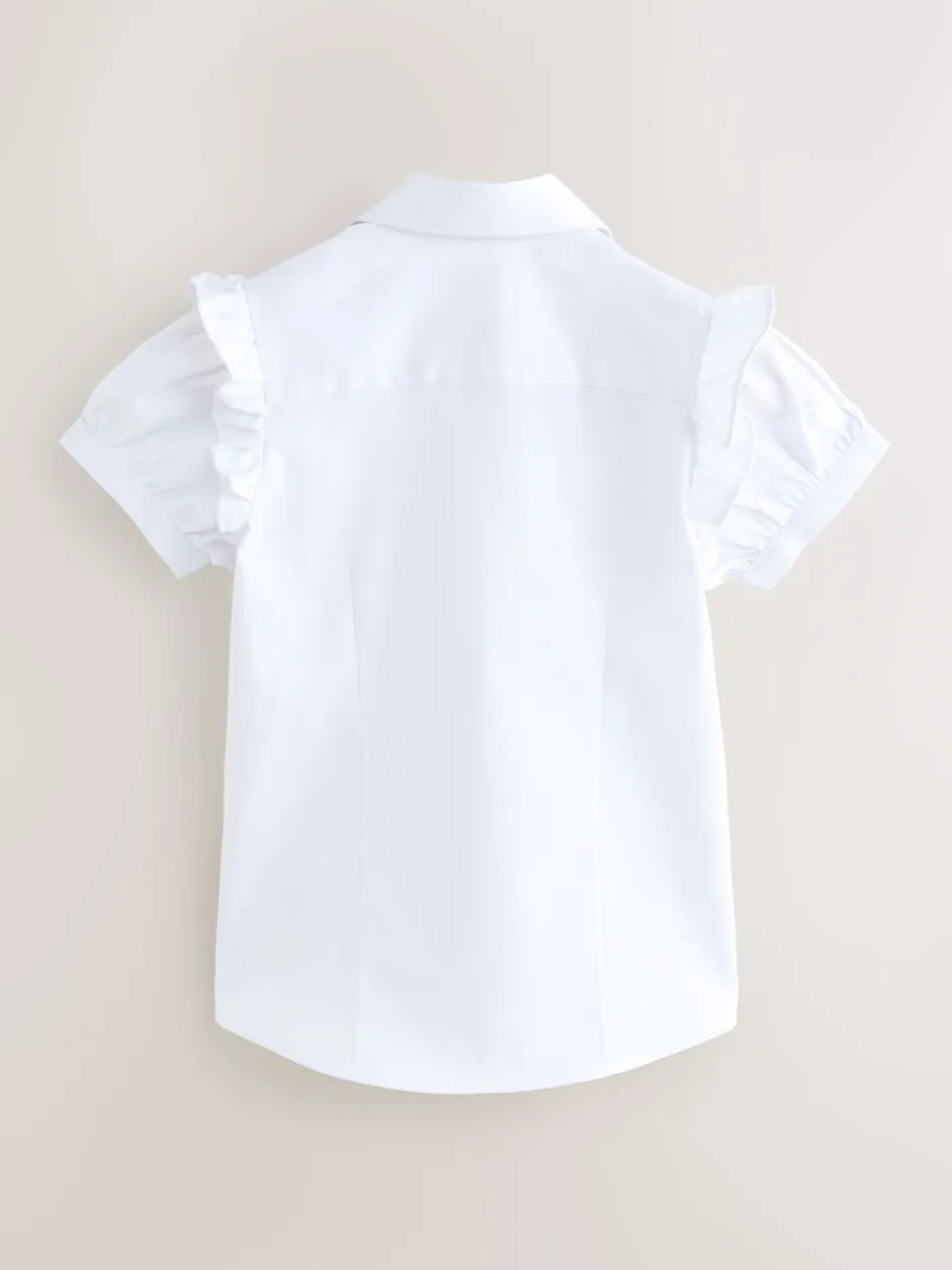Overhemden En Blouses|Clarks Frill korte mouwen schooloverhemden 2 verpakking