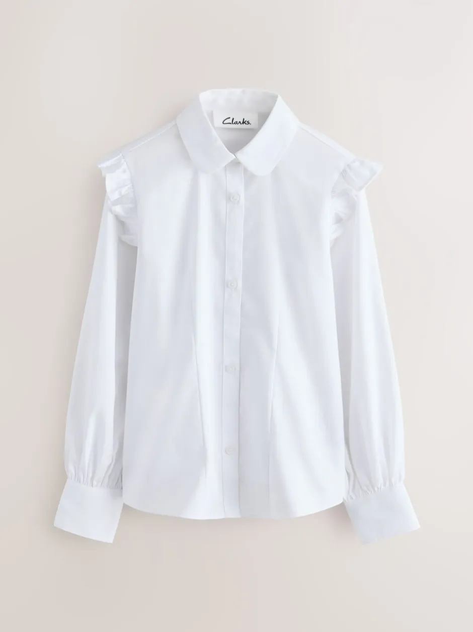 Overhemden En Blouses|Clarks Frill lange mouwen schooloverhemden 2 verpakking
