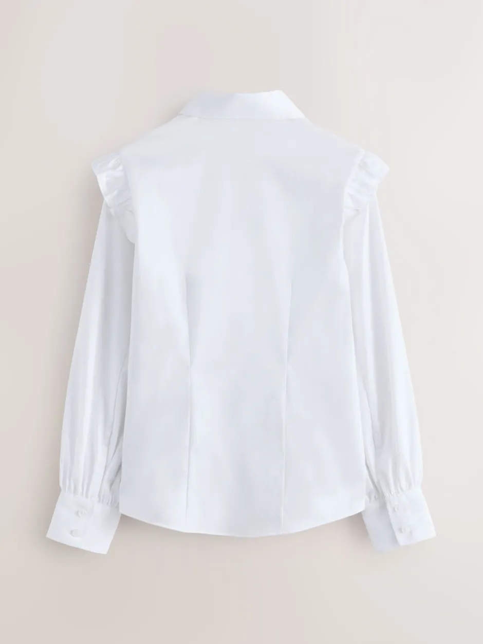 Overhemden En Blouses|Clarks Frill lange mouwen schooloverhemden 2 verpakking