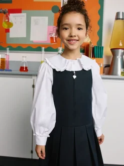 Overhemden En Blouses|Clarks Kraag Lange Mouw Schoolshirts 2 Pack