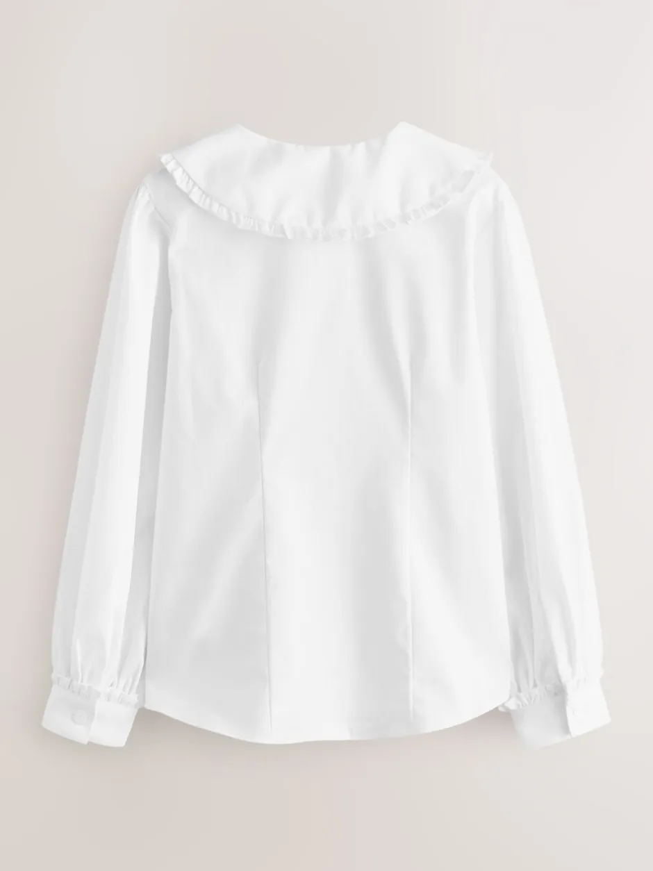 Overhemden En Blouses|Clarks Kraag Lange Mouw Schoolshirts 2 Pack