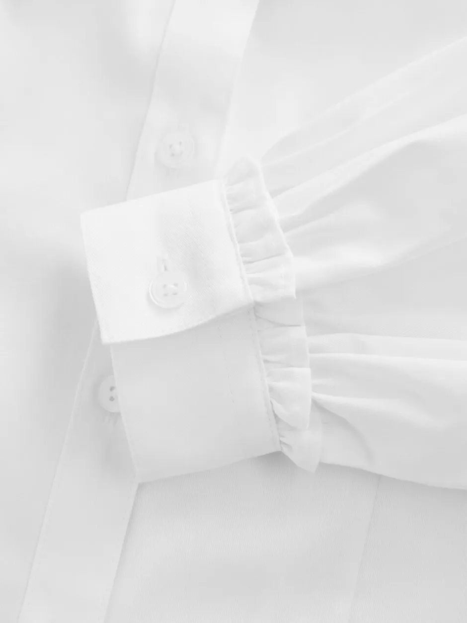 Overhemden En Blouses|Clarks Kraag Lange Mouw Schoolshirts 2 Pack