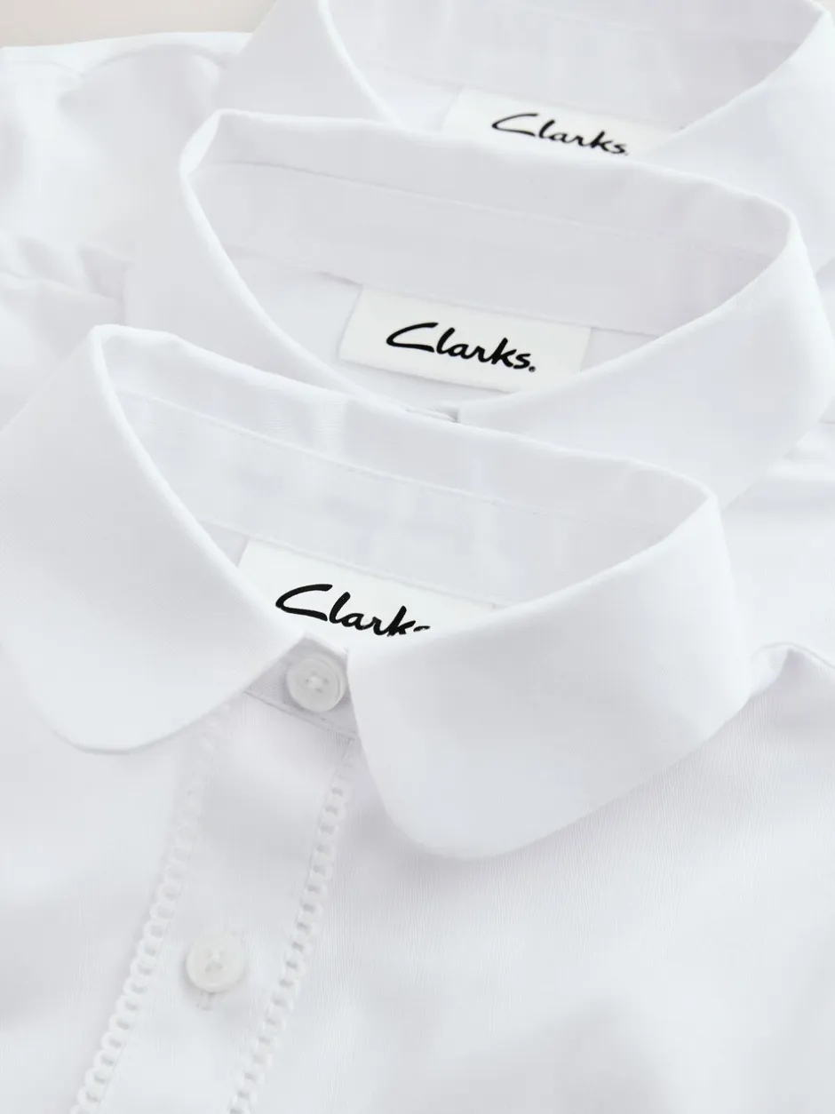Overhemden En Blouses*Clarks set van 3 schooloverhemden met lange mouwen en strik