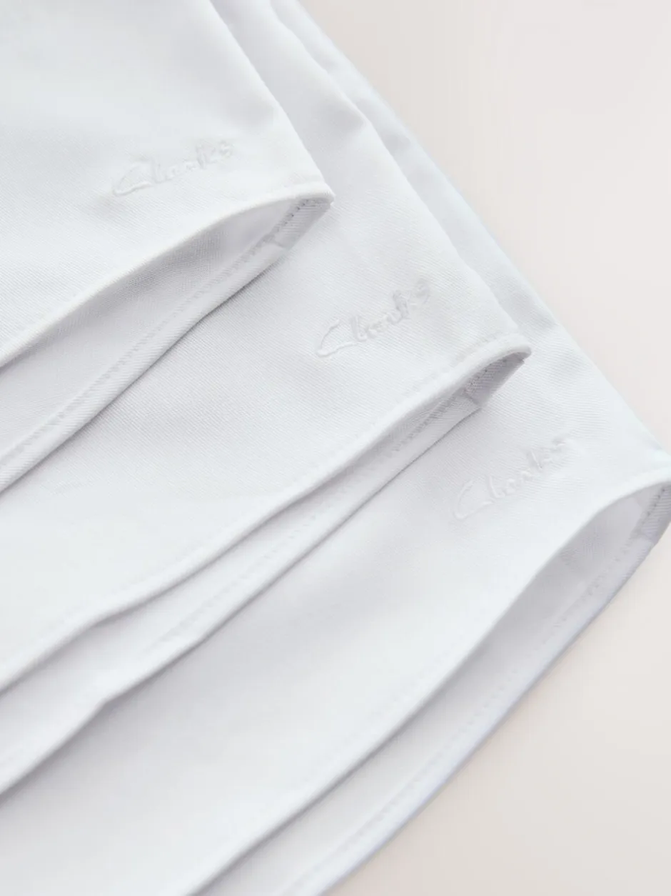 Overhemden En Blouses*Clarks set van 3 schooloverhemden met lange mouwen en strik