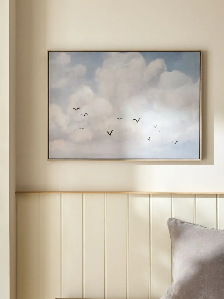 Canvassen En Kunst Voor Aan De Wand*Next Clouds Scape Handpaint Detail Framed Wall Art