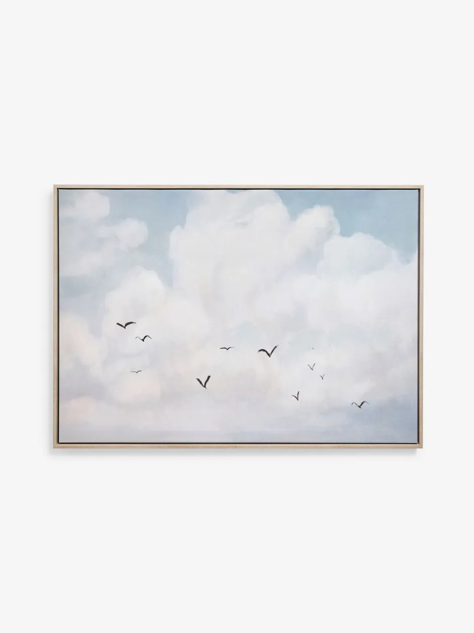Canvassen En Kunst Voor Aan De Wand*Next Clouds Scape Handpaint Detail Framed Wall Art