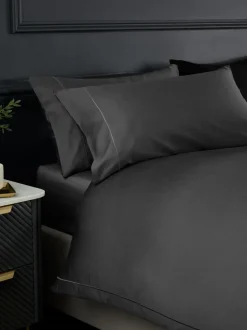 Beddengoedsets En Dekbedovertrekken|Next Collection Luxe 300-draads 100% katoensatijnen luxe dekbedovertrek- en kussensloopset