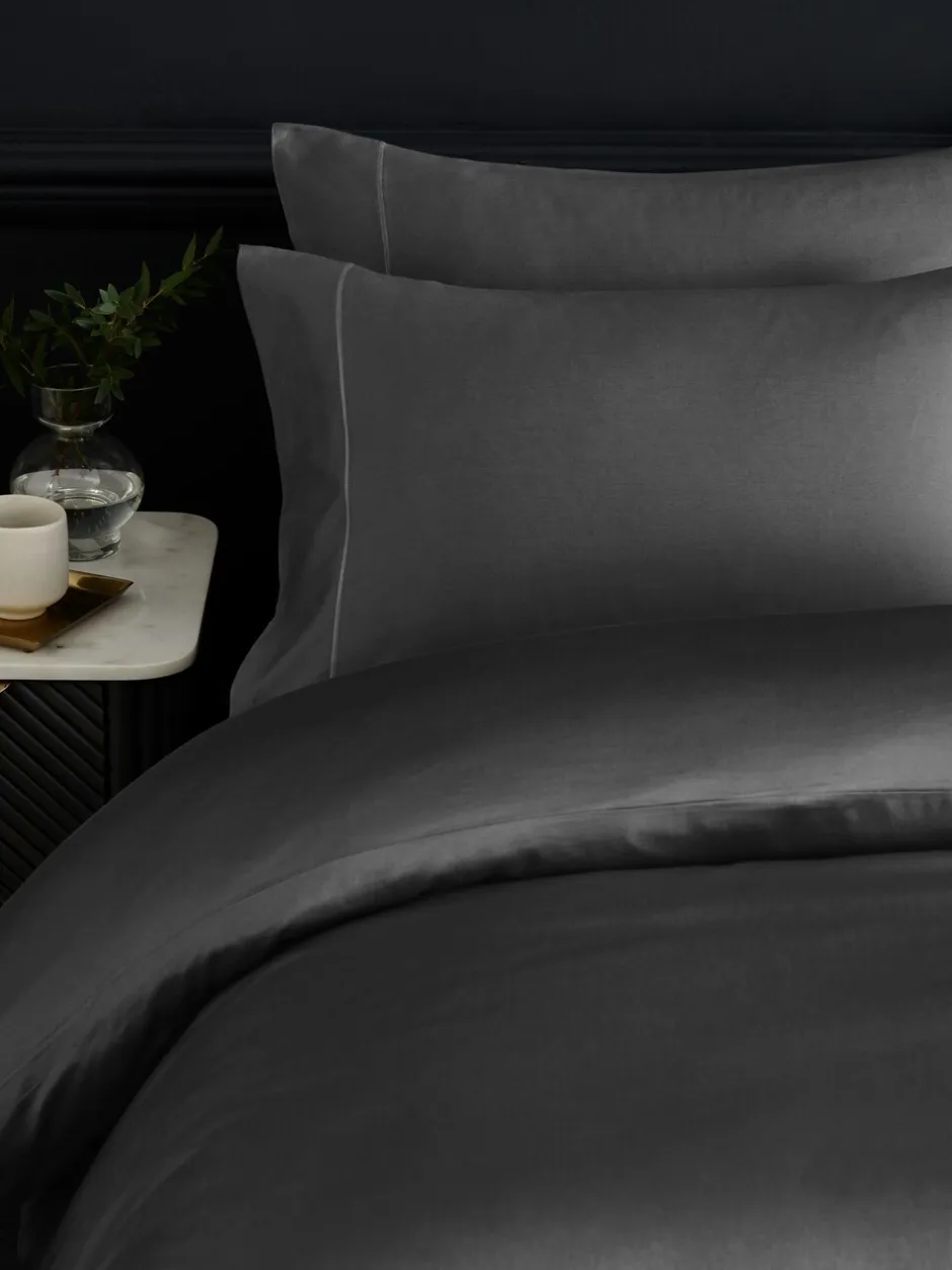 Beddengoedsets En Dekbedovertrekken|Next Collection Luxe 300-draads 100% katoensatijnen luxe dekbedovertrek- en kussensloopset
