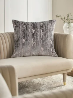 Kussentjes En Plaids|Kussentjes En Plaids*Next Collection Luxe Fem Chic Velvet Abstract Cushion Antraciet