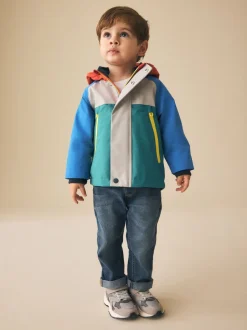 Jassen, Jacks En Kinderwagenpakjes|Jassen En Jacks|Next - Waterproof Fleece Lined Anorak (3mths-7yrs) Colourbock