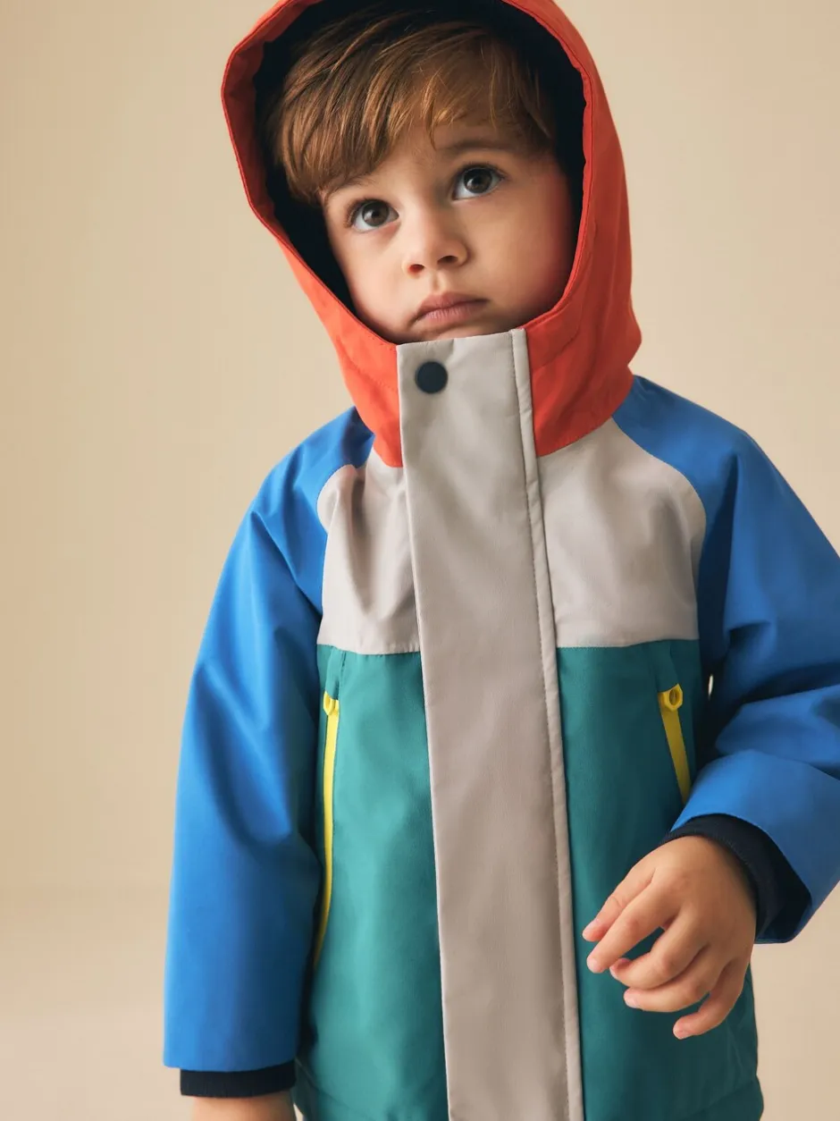 Jassen, Jacks En Kinderwagenpakjes|Jassen En Jacks|Next - Waterproof Fleece Lined Anorak (3mths-7yrs) Colourbock
