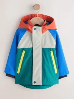 Jassen, Jacks En Kinderwagenpakjes|Jassen En Jacks|Next - Waterproof Fleece Lined Anorak (3mths-7yrs) Colourbock