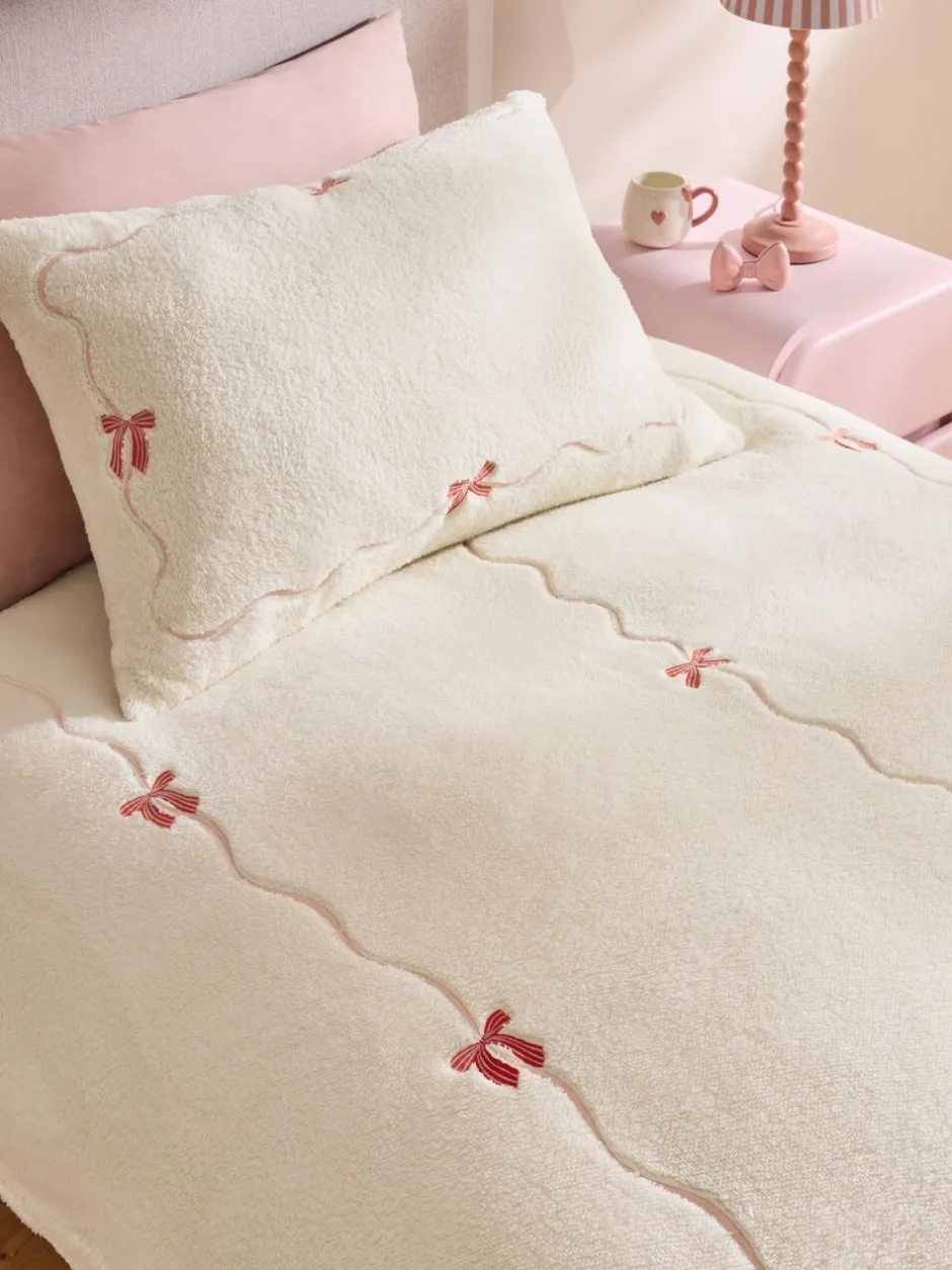 Kinderbeddengoed|Beddengoedsets En Dekbedovertrekken*Next Comfortabele fleece dekbedovertrek en kussensloop