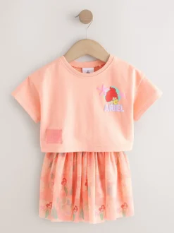 Tops|Shorts En Rokken|Next Coral Ariel - Disney Top & Skirt Set (3mths-7yrs)