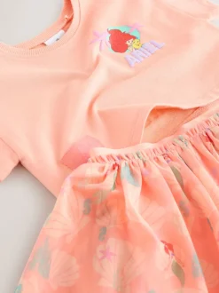 Tops|Shorts En Rokken|Next Coral Ariel - Disney Top & Skirt Set (3mths-7yrs)