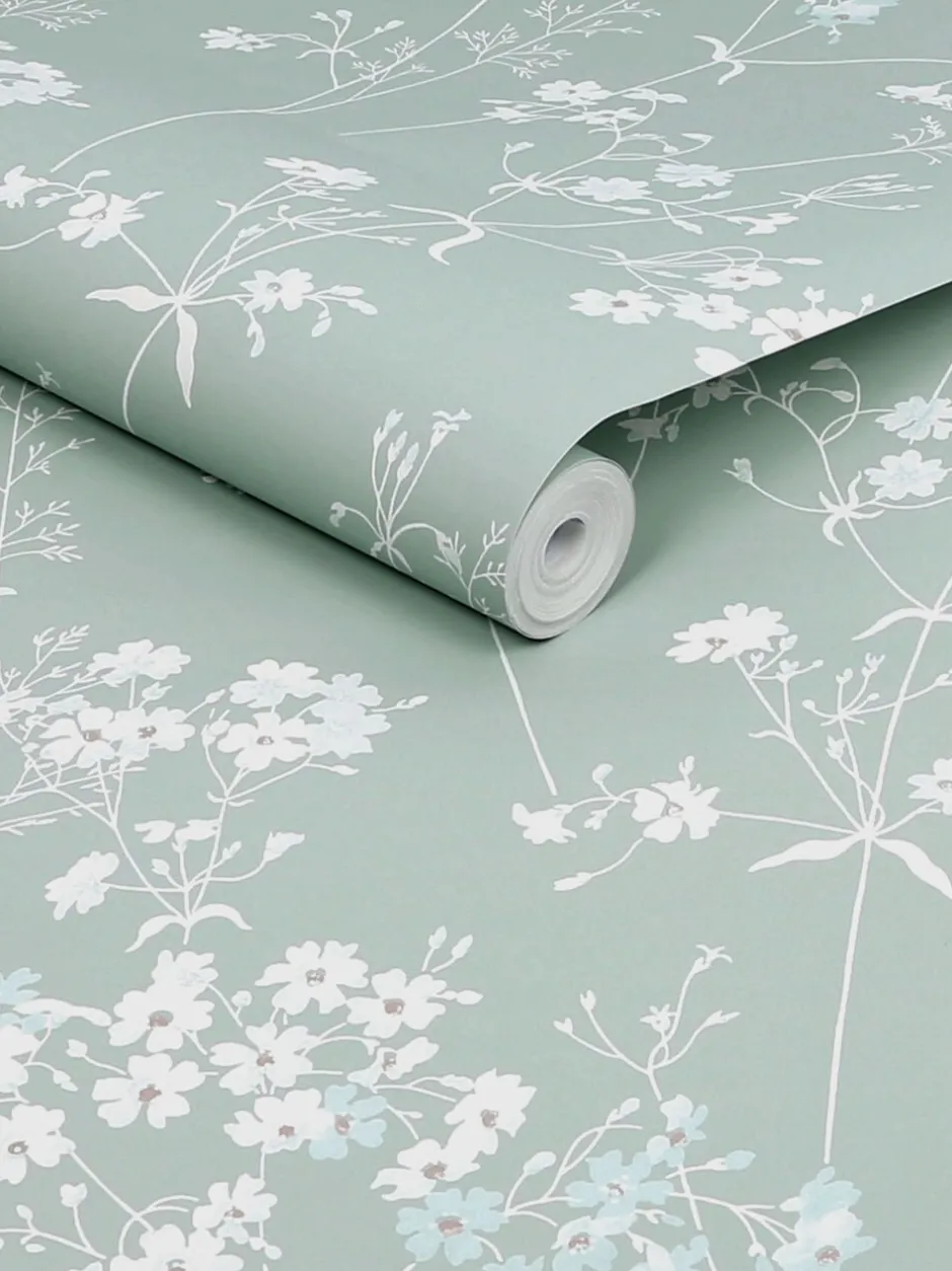 Behang*Next Country Leaves 10M Wallpaper Grijsblauw