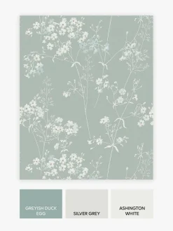 Behang*Next Country Leaves 10M Wallpaper Grijsblauw