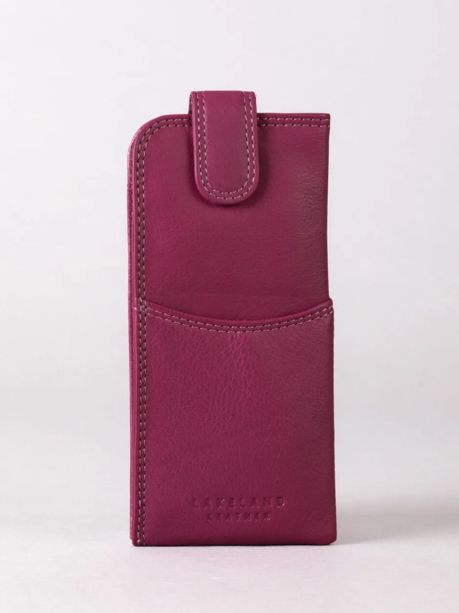 Zonnebril|Lakeland Leather Cranberry - Glasses Case