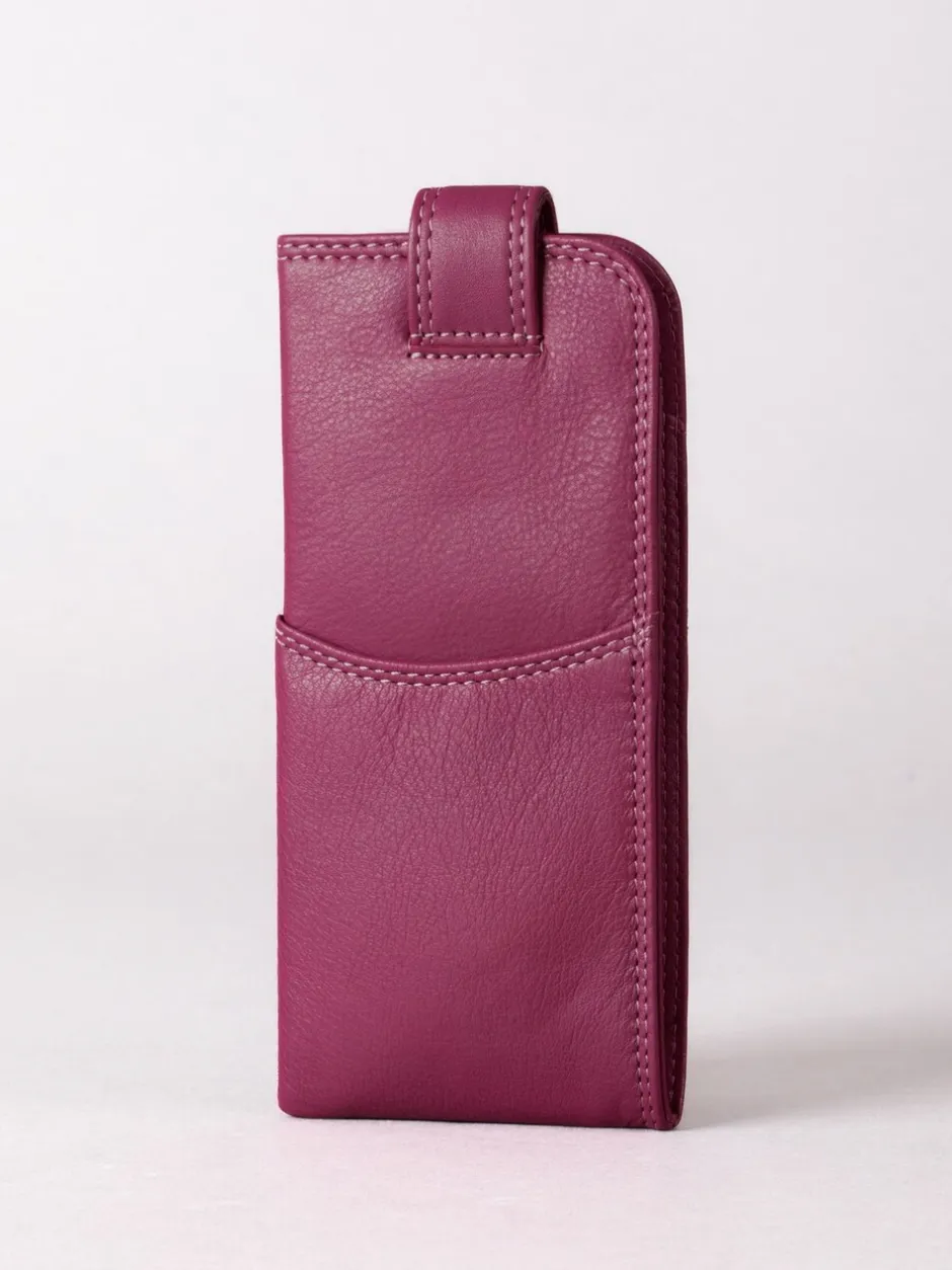 Zonnebril|Lakeland Leather Cranberry - Glasses Case